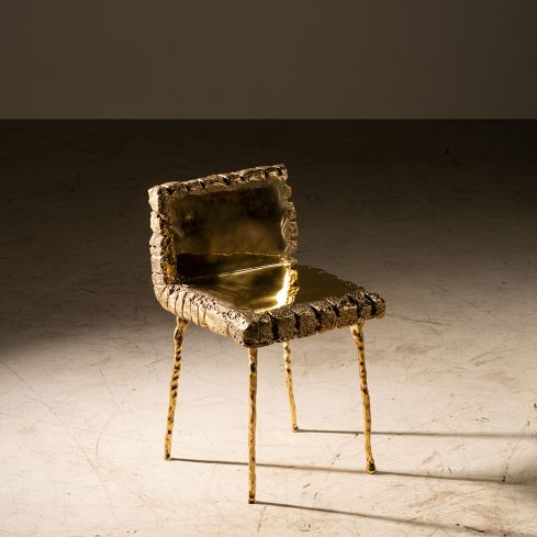 Cadeira "fractal III" em bronze